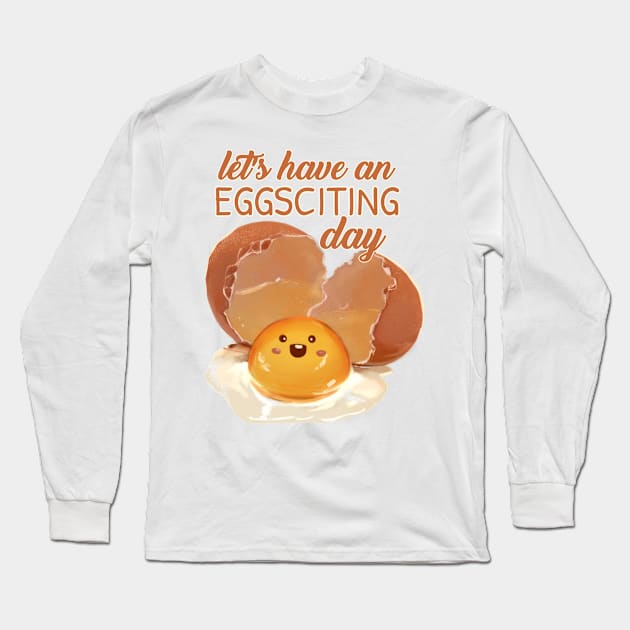 Cute Eggsy to Start A Day Long Sleeve T-Shirt by Mamory-food